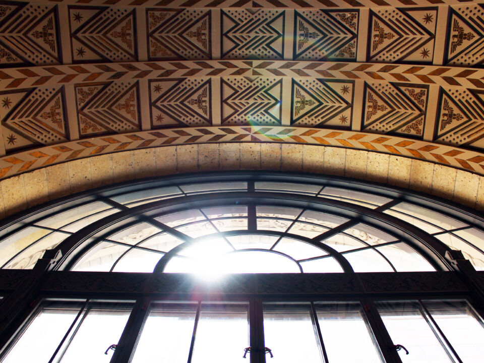 Sun coming through windows at 10 Light Street