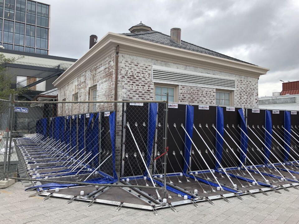 The Lunchroom with Aqua Fence