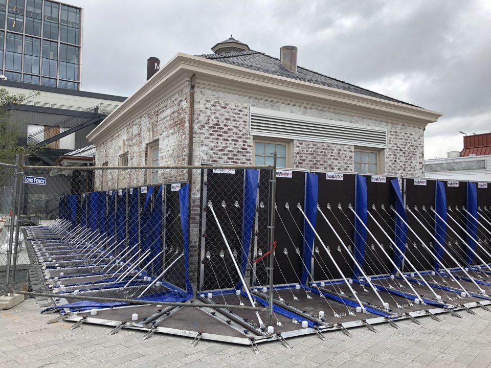 The Lunchroom with Aqua Fence