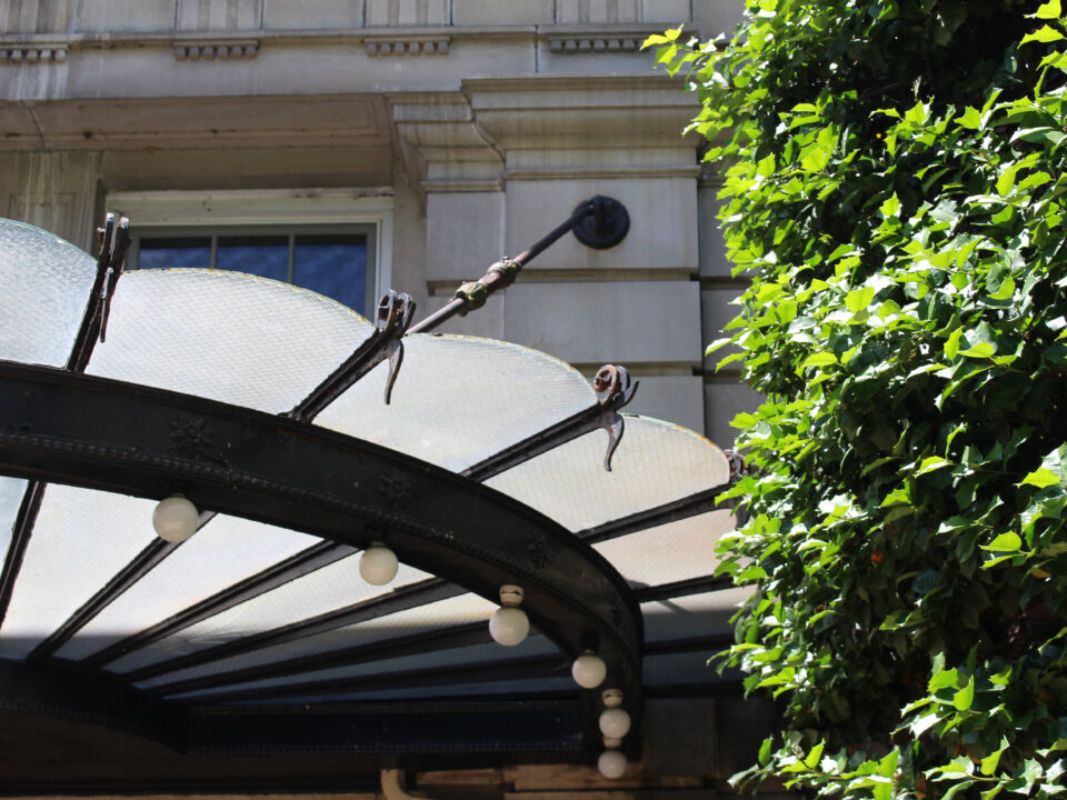 Awning over Entrance of 2540 Massachusetts Avenue, NW
