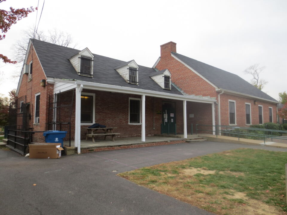 Building in Washington DC Park