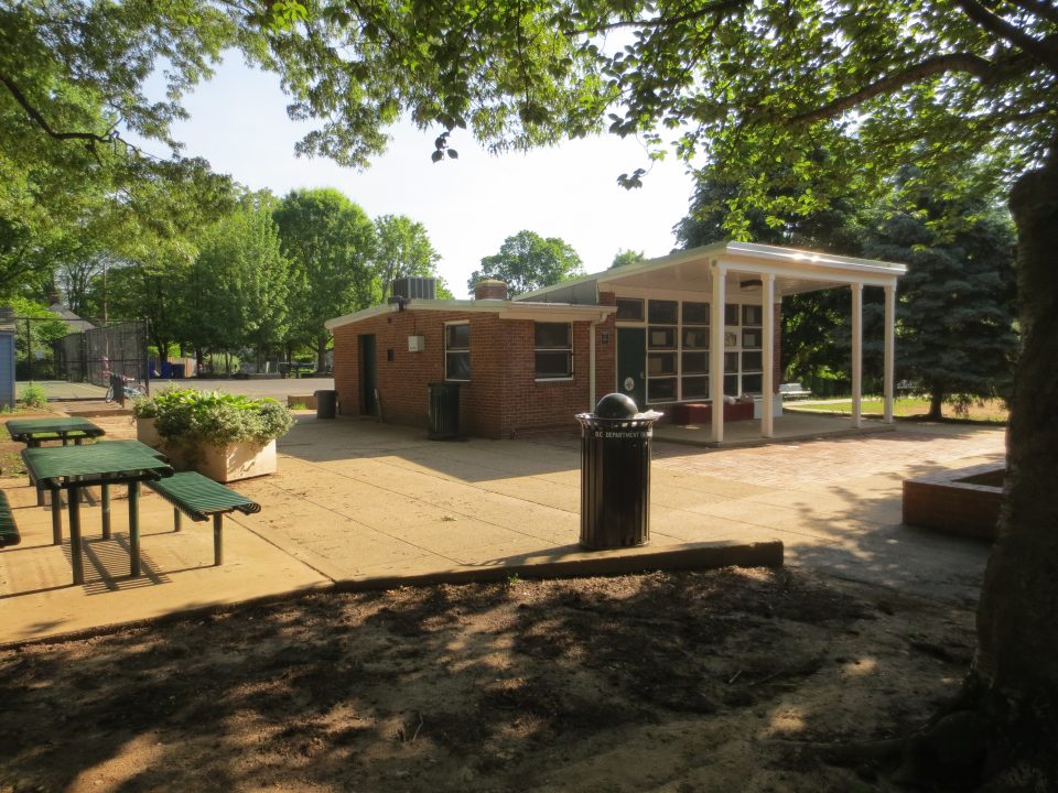 Building in Washington DC Park