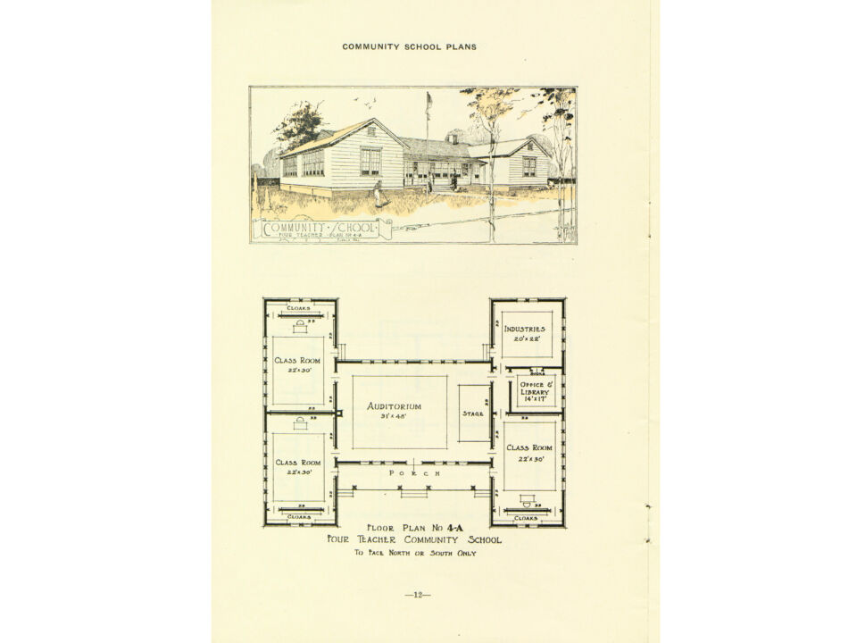 Community School Floor Plan No. 4-A