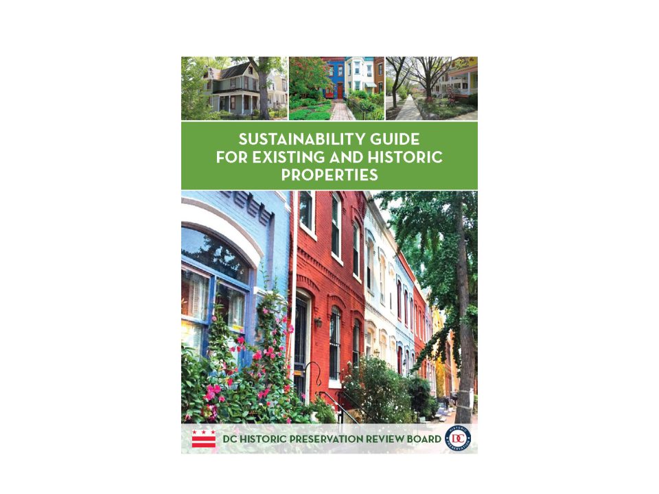 Sustainability Guide for Existing and Historic Properties Cover
