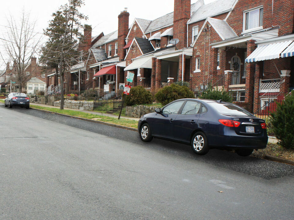 Parking Lane in Asphalt